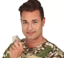 Ciondolo militare con badge identificativo