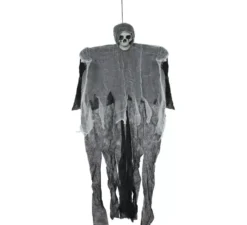 Ciondolo scheletro bianco e nero da 90 cm