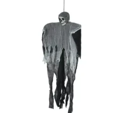 Ciondolo scheletro bianco e nero da 90 cm