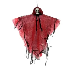 Ciondolo scheletro con veste rossa 42 cm