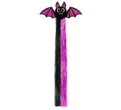 Ciuffo di pipistrello lilla e nero