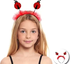 Classica fascia per capelli da coccinella per bambini