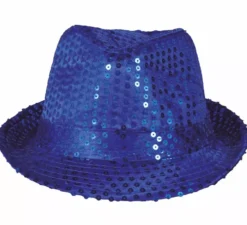 Classico cappello da gangster con paillettes in vari colori