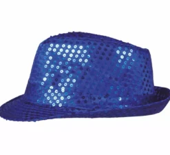 Classico cappello da gangster con paillettes in vari colori
