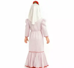 Classico costume da Chulapa bianco e rosso per bambine