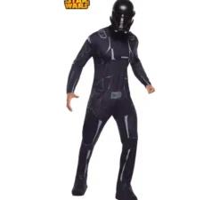 Classico costume nero stelle Death Trooper guerre per uomini
