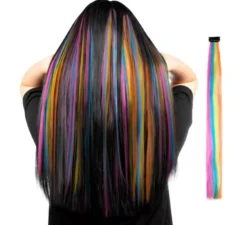 Clip lunga con chiusura multicolore