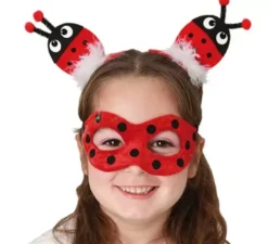 Clip per capelli mascara e coccinella
