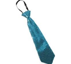 31 cm Cravatta con paillettes in vari colori