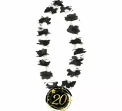 Collana 20 anni in bianco e nero