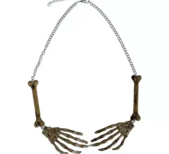 Collana con braccia di scheletro