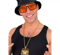 Collana con ciondolo a forma di radio e catena da 75 cm