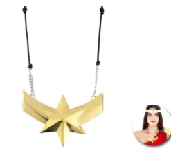 Collana con eroina stella d'oro
