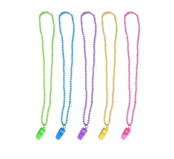 Collana con fischietto assortita da 42 cm