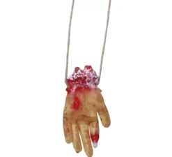 Collana con mano sanguinante