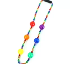 Collana con palline arcobaleno e luce