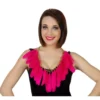 Collana con piume rosa