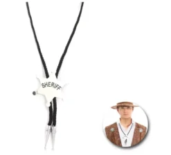 Collana con stella dello sceriffo in argento