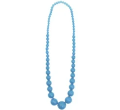 Collana di flamenco perle turchesi di 25 cm