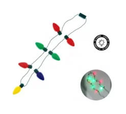 Collana di lampadine lampeggianti multicolori