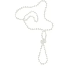 Collana di perle bianche da 65 cm