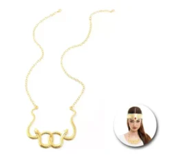 Collana egiziana di serpenti dorati