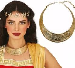 Collana egiziana in metallo per adulti