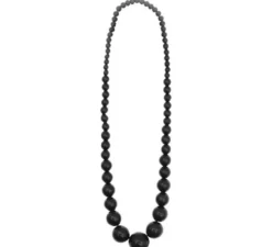 Collana flamenco perla nera 25 cm
