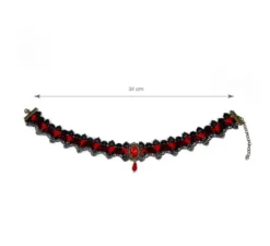 Collana girocollo vampira 34 cm