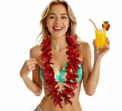Collana hawaiana, 90 cm, in colori assortiti