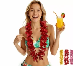 Collana hawaiana, 90 cm, in colori assortiti
