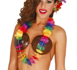 Collana hawaiana multicolore