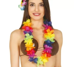 Collana hawaiana multicolore