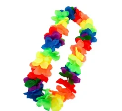 Collana Hawaii fiori multicolori 55 cm