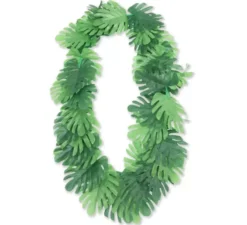 Collana Hawaii Foglie verdi tropicali