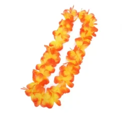 Collana Hawaii gialla e arancione da 50 cm