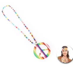 Collana hippie con perline multicolori