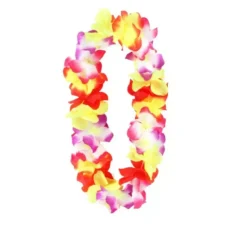 Collana media Hawaii gialla e rossa