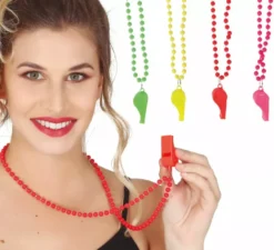 Collana Neon con fischietto assortito