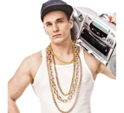 Collana Rapper in oro da 60 cm