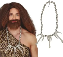 Collana uomo delle caverne con teschi