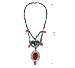 Collana Vampiress gocce rosse 33 cm
