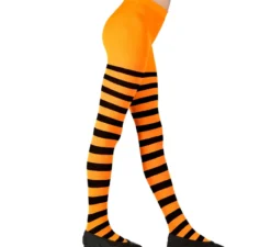 Collant arancioni con strisce nere, 70 denari per bambine