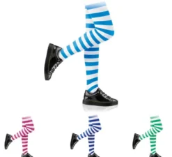 Collant a Righe Bianchi per Bambini in diversi colori