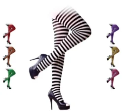 Collant a Righe Neri per Adulti in diversi colori