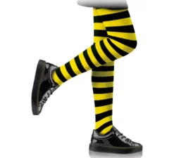 Collant da bambino a righe nere in vari colori