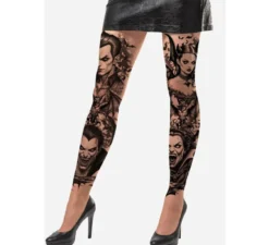 Collant da vampiro con effetto tatuaggio