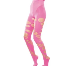 Collant rosa con buchi