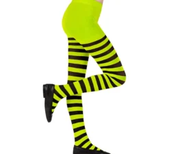 Collant verdi con strisce nere, 70 denari per bambina