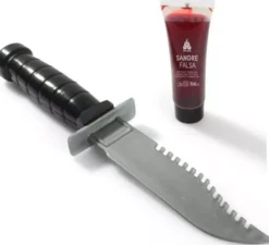 Coltello da 14 cm con flacone di sangue da 10 ml